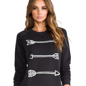 Zoe Karssen black arrow sweatshirt M EUC